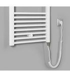 Photo: DIRECT-E electric bathroom radiator, straight, 600x960 mm, 400 W, white