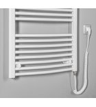 Photo: ORBIT-E curved electric bathroom radiator 450x960 mm, 300 W, white