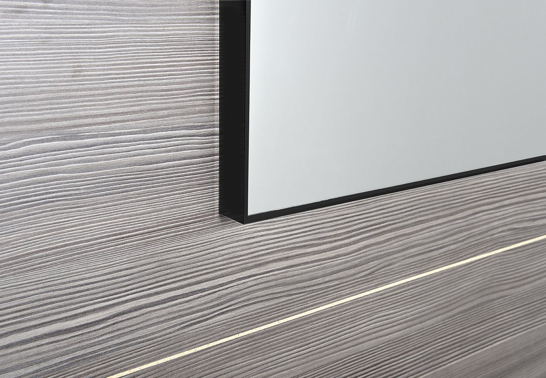 Sapho AROWANA zrcadlo v rámu 1000x500mm, černá mat AWB1050