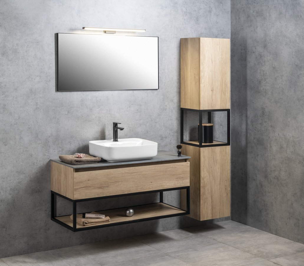 Sapho AROWANA zrcadlo v rámu 1000x500mm, černá mat AWB1050