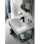 Photo: MARIA Cultured Marble Washbasin 75x46cm, without tap hole, white