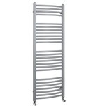 Photo: ORBIT curved bathroom radiator 1322x450 mm, silver structural