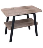 Photo: TWIGA umyvadlový stolek 80x72x50 cm, černá mat/ořech rustik