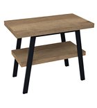 Photo: TWIGA washbasin table 90x72x50 cm, black matt/Rover oak