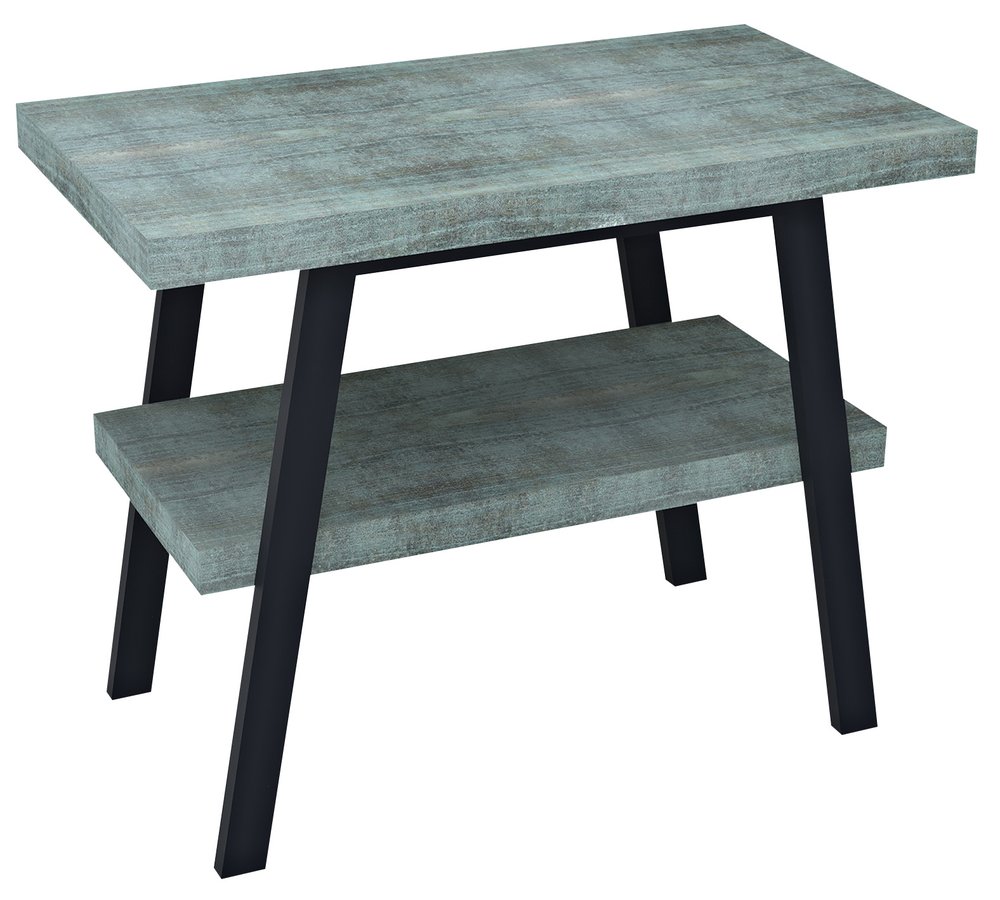 TWIGA umyvadlový stolek 90x72x50 cm, černá mat/aquamarine VC442-90-6