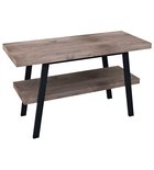 Photo: TWIGA umyvadlový stolek 110x72x50 cm, černá mat/ořech rustik