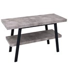 Photo: TWIGA washbasin table 110x72x50 cm, black matt/Cement