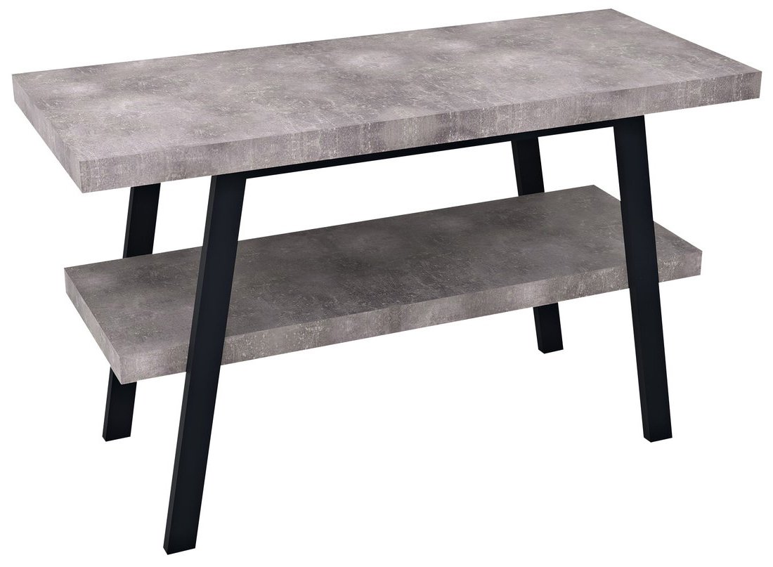 TWIGA umyvadlový stolek 110x72x50 cm, černá mat/cement VC453-110-7