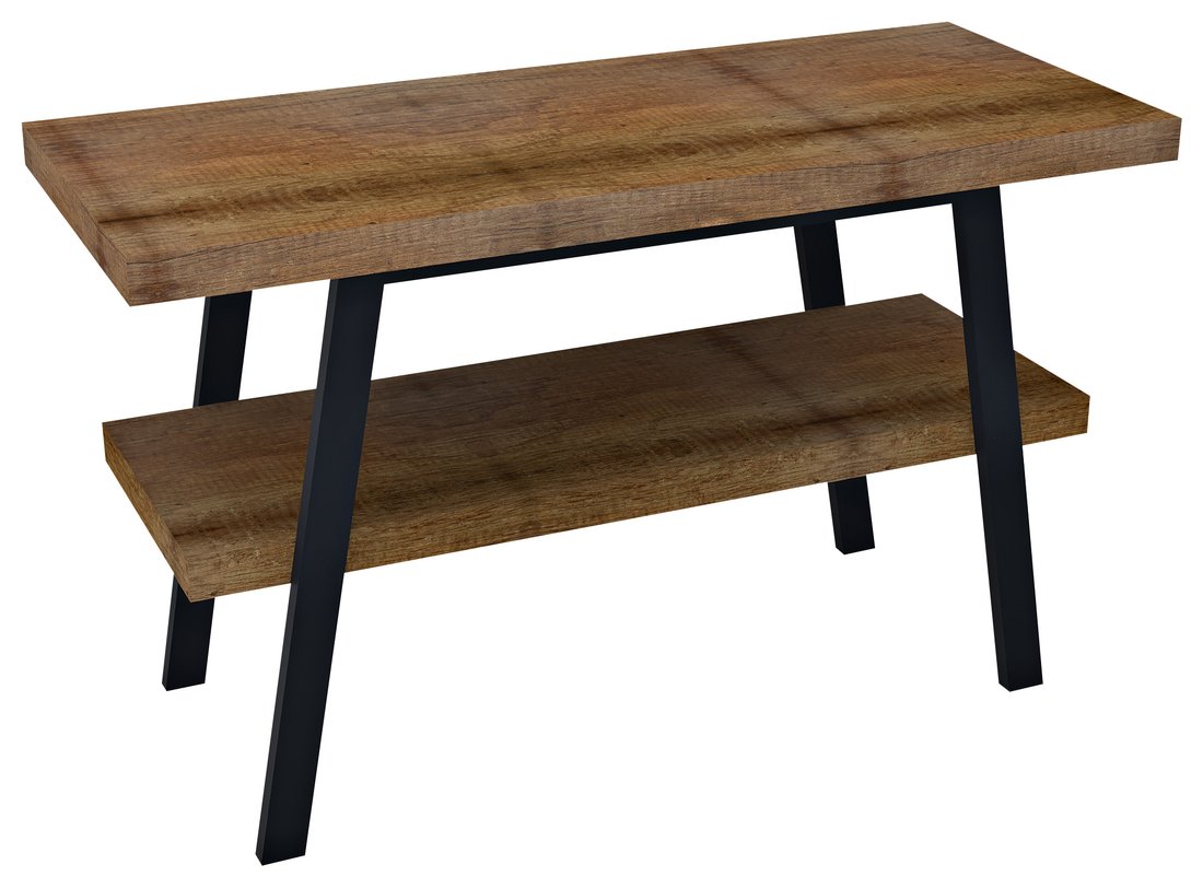 TWIGA umyvadlový stolek 110x72x50 cm, černá mat/old wood VC453-110-8