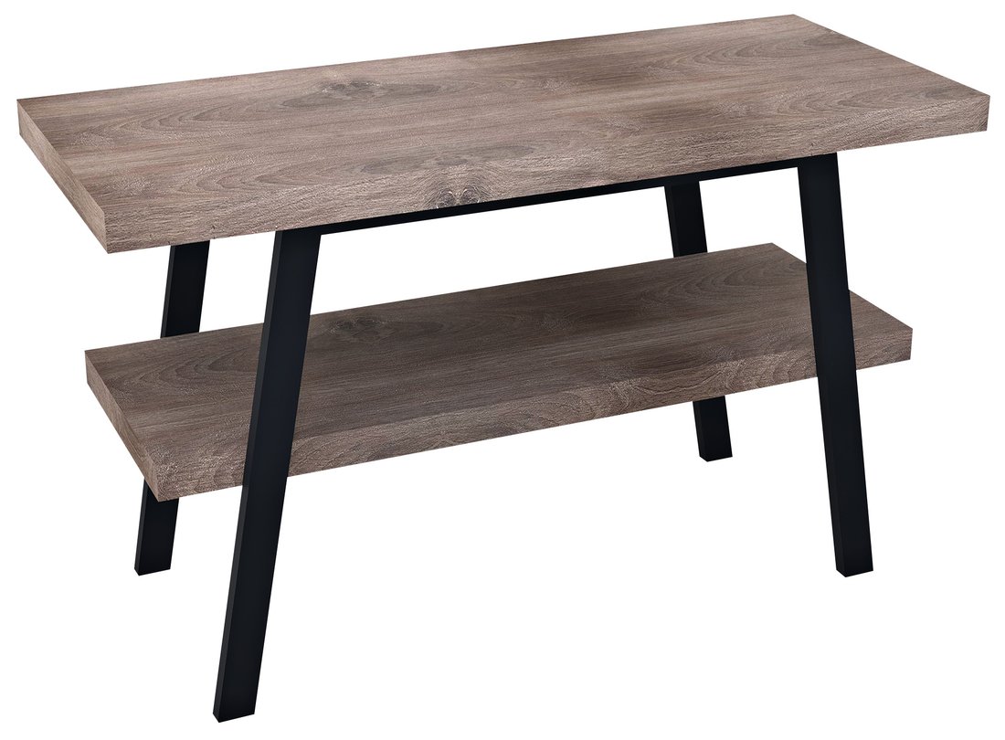 TWIGA umyvadlový stolek 130x72x50 cm, černá mat/ořech rustik VC453-130-3
