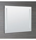 Photo: Spiegel mit LED-Beleuchtung 100x80cm, Knopfschalter
