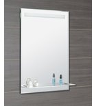 Photo: Spiegel mit LED-Licht und Ablage 60x80cm, Glasablage, Knopfschalter