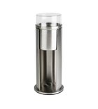 Photo: Cotton pads and sticks dispenser, brushed stainless steel