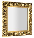 Photo: ZEEGRAS zrcadlo ve vyřezávaném rámu 90x90cm, zlatá