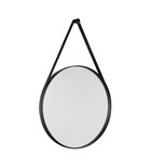 Photo: ORBITER runder Spiegel mit Riemen, ø 50cm, mattschwarz