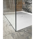 Photo: ARCHITEX LINE Wandmontage-Kit für Glas, Boden und Wand und Decke, max Breite 1200 mm, poliertes Aluminium
