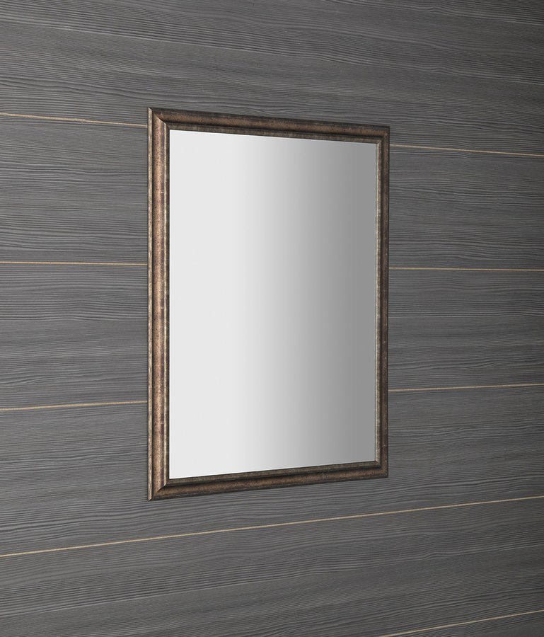 Sapho ROMINA zrcadlo v dřevěném rámu 680x880mm, bronzová patina NL397