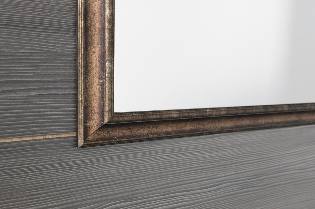 Sapho ROMINA zrcadlo v dřevěném rámu 680x880mm, bronzová patina NL397
