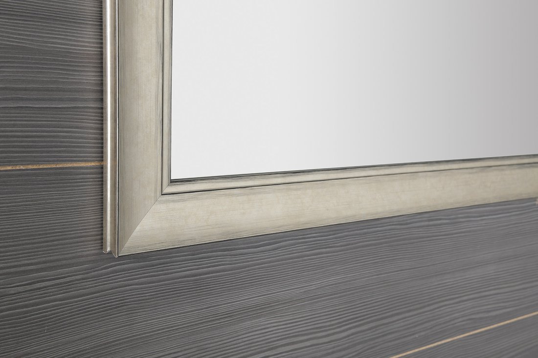 Sapho CORONA zrcadlo v dřevěném rámu 62,8x102,8cm, champagne NL721