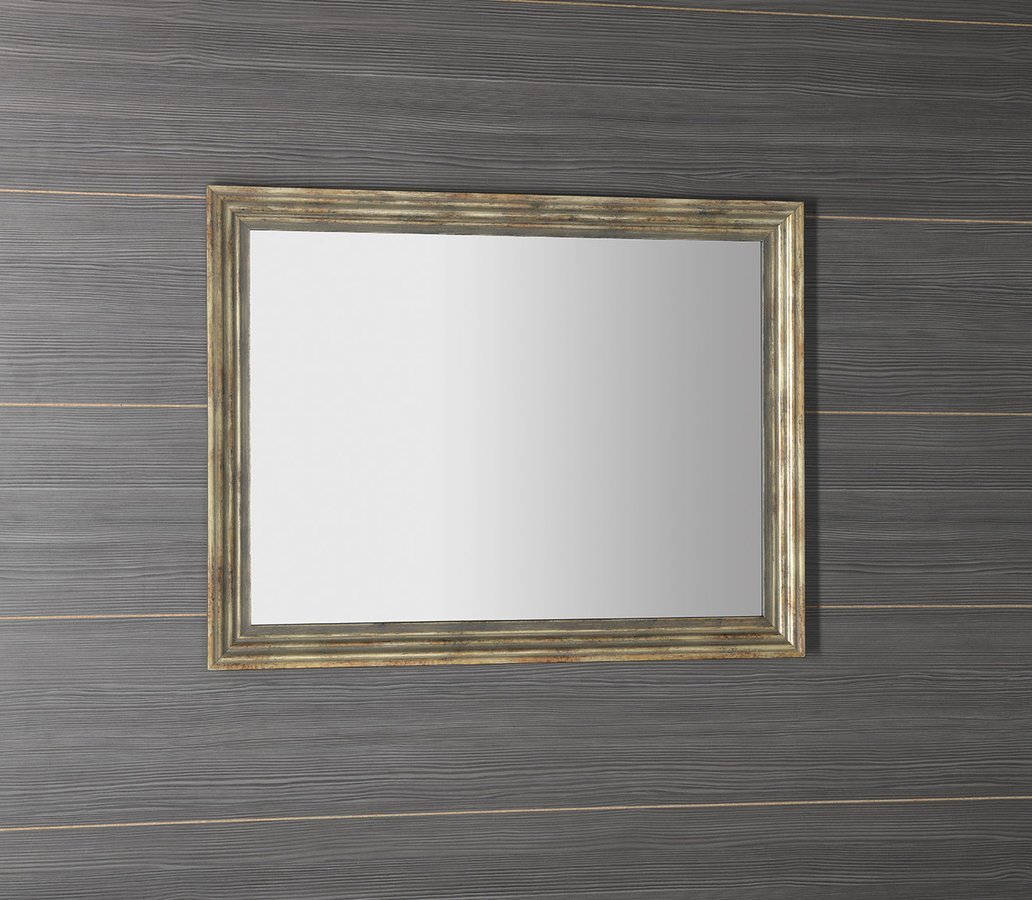 Sapho DEGAS zrcadlo v dřevěném rámu 716x916mm, černá/starobronz NL730
