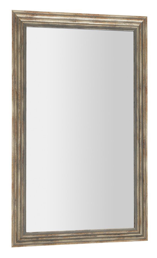 DEGAS zrcadlo v dřevěném rámu 616x1016mm, černá/starobronz NL731
