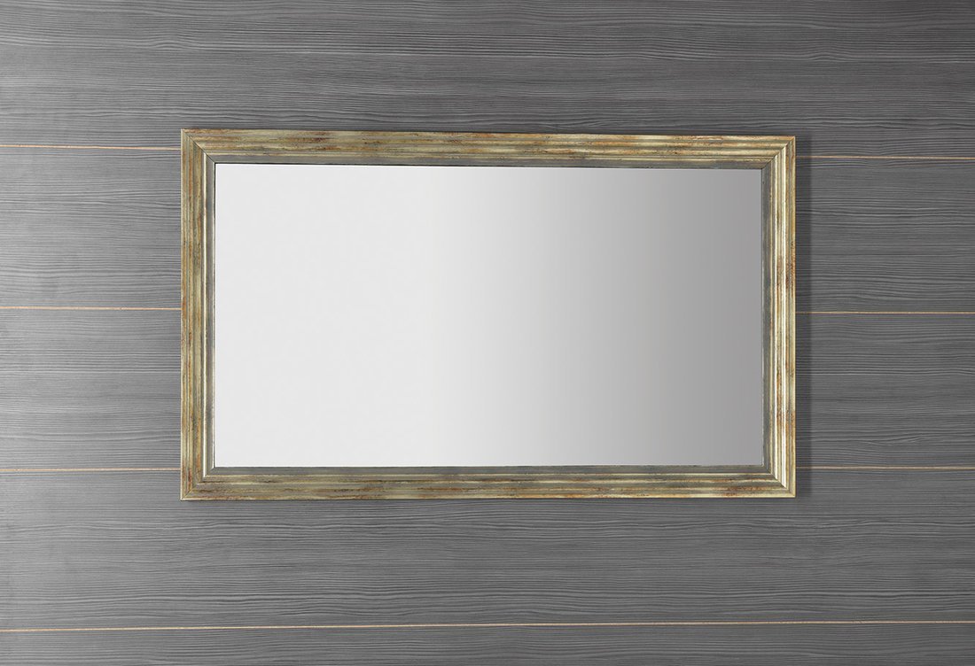 Sapho DEGAS zrcadlo v dřevěném rámu 716x1216mm, černá/starobronz NL732