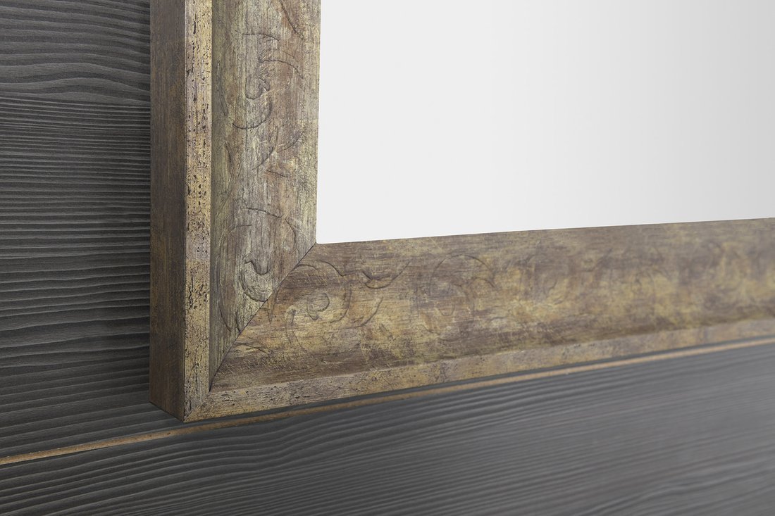 Sapho MANTILA zrcadlo v dřevěném rámu 860x1560mm, antik NL741