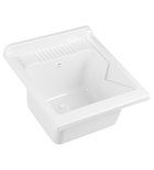Photo: Counter top spout sink 45x50cm, Plastic, White