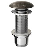 Photo: BLOK umývadlová výpust 5/4", click-clack, zátka tmavý kameň mat