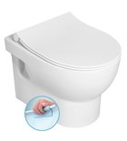 Photo: ABSOLUTE závesná WC misa, Rimless, 35x50cm, biela