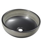Photo: PRIORI Ceramic Washbowl dia 41 cm, 15 cm, black/white