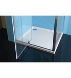 Photo: Easy Line obdĺžniková/štvorcová sprchová zástena pivot dvere 800-900x800mm,L/P,brick sklo