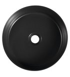 Photo: INFINITY ROUND umywalka ceramiczna nablatowa, Ø36cm, czarny mat