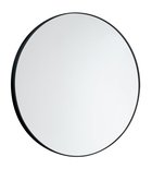 Photo: Mirror round in plastic frame ø 60cm, black matt