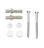 Photo: MAK10 komplet do mocowania miski WC, śruba 6,0x80, biały