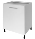 Photo: TERNO base cabinet with door, 60x72x52 cm, glossy white