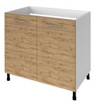Photo: TERNO base cabinet for sink with 2 doors, 80x72x52 cm, oak emporio