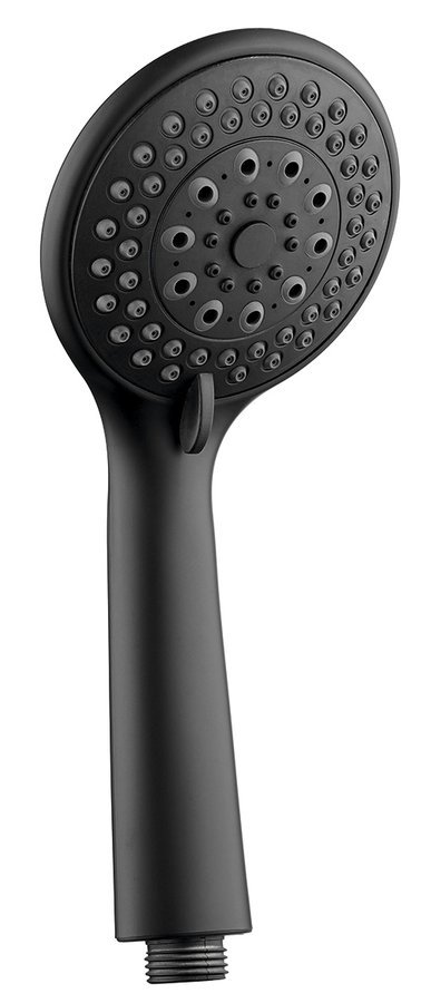 Ruční masážní sprcha, 3 režimy sprchování, průměr 100mm, ABS/černá mat SC106