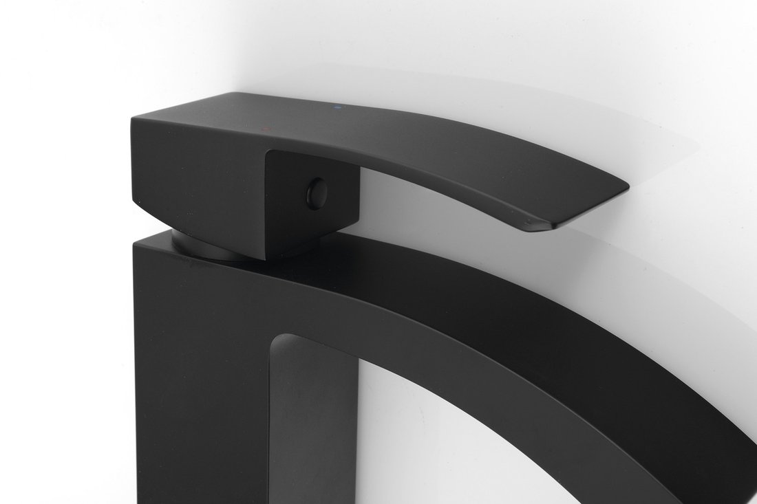 Sapho GINKO 35 stojánková umyvadlová baterie bez výpusti, černá mat 1101-02B