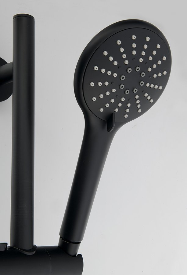Sapho Sprchová souprava, posuvný držák 700mm, černá mat SC515