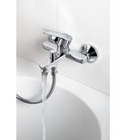 Photo: BARON bateria wannowa ścienna, rozstaw 150mm, chrom