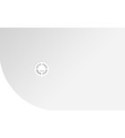 Photo: FLEXIA Cast Marble Quadrant Shower Tray, Cuttable According To Your Req, 120x80x2,5cm, R550, right