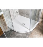 Photo: FLEXIA sprchová vanička z liateho mramoru štvrťkruh, s možnosťou úpravy rozmeru, 100x90cm, R550, ľavá