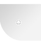 Photo: FLEXIA Cast Marble Quadrant Shower Tray, Cuttable According To Your Req, 100x90x2,5cm, R550, right