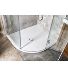 Photo: FLEXIA sprchová vanička z liateho mramoru štvrťkruh, s možnosťou úpravy rozmeru, 100x90cm, R550, pravá