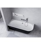 Photo: SUSSI L Freistehende Badewanne 160x70x50cm, schwarz/weiß