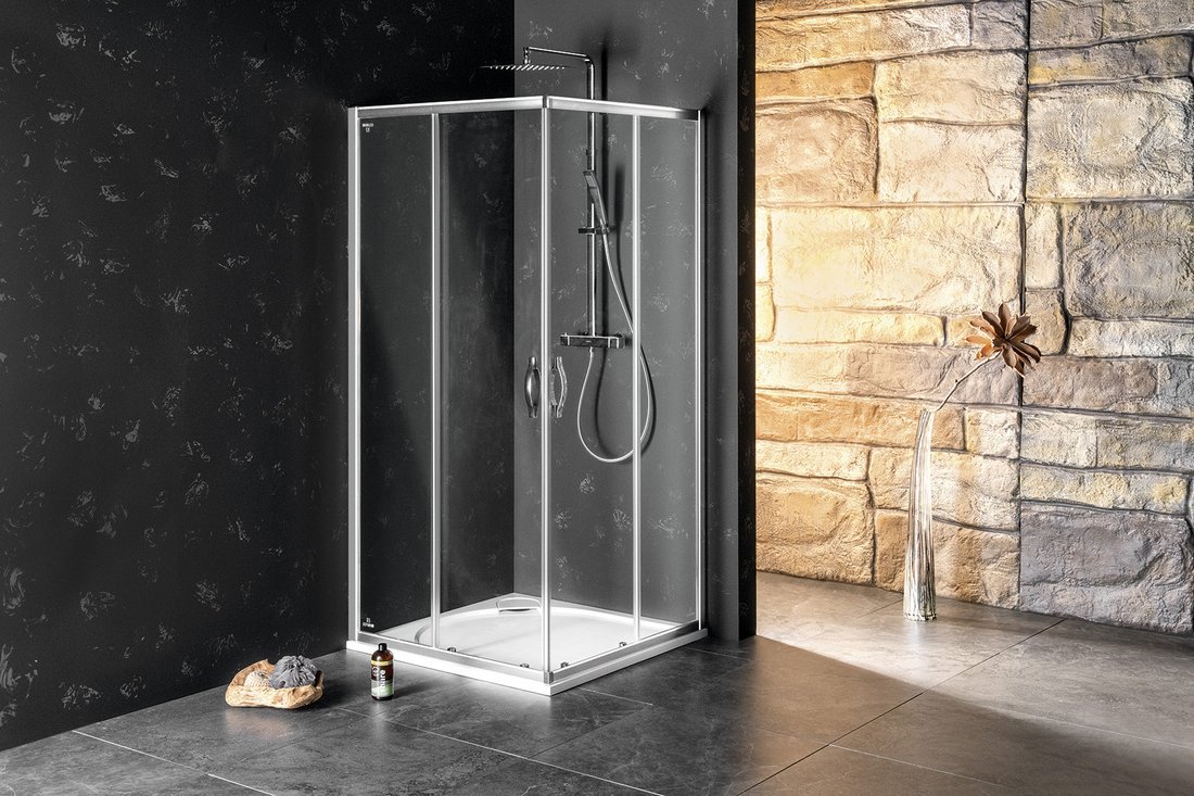 Gelco SIGMA SIMPLY čtvercový sprchový kout 900x900 mm, rohový vstup, čiré sklo GS2190GS2190