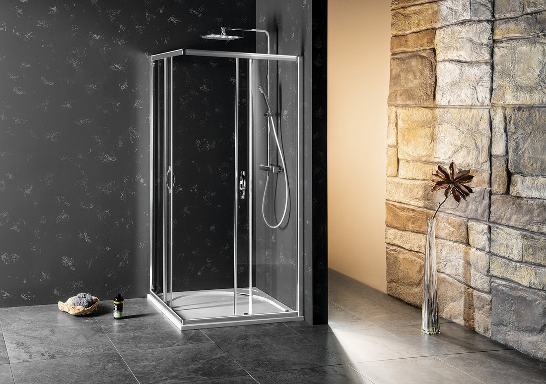 Gelco SIGMA SIMPLY čtvercový sprchový kout 900x900 mm, rohový vstup, sklo Brick GS2490GS2490