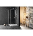 Photo: SIGMA SIMPLY kabina prysznicowa 1000x900 mm, instalacja L/R, wejście z rogu, szkło Brick