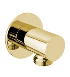 Photo: Shower outlet, round, thin cover, gold